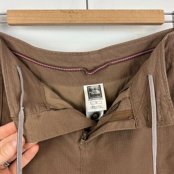 The North Face TNF Women's Size 10 Brown Button Fly Skirt Skort Outdoors Mini - Picture 8 of 13